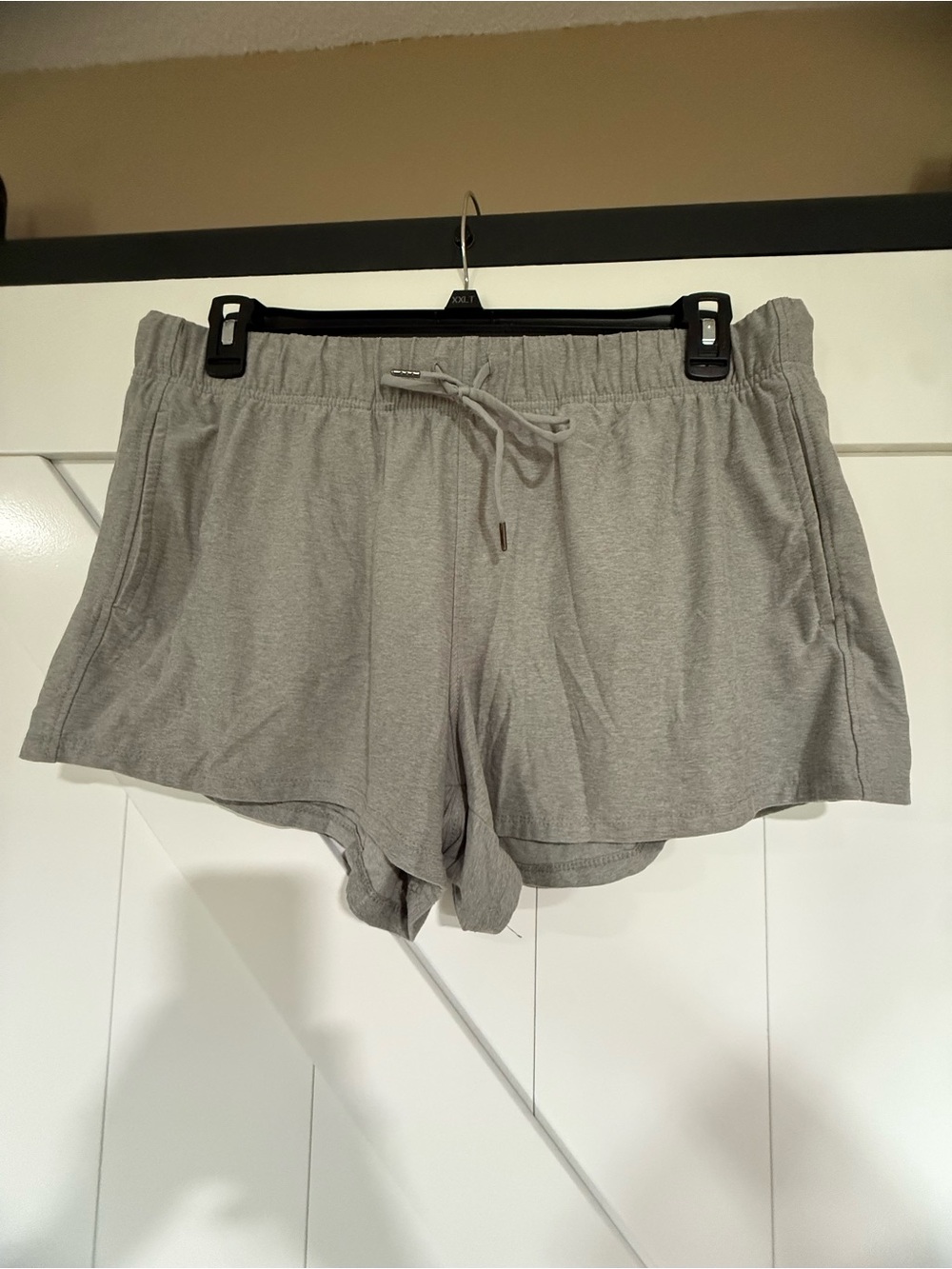 Athletic Works Women's Light Gray Drawstring Athletic Shorts